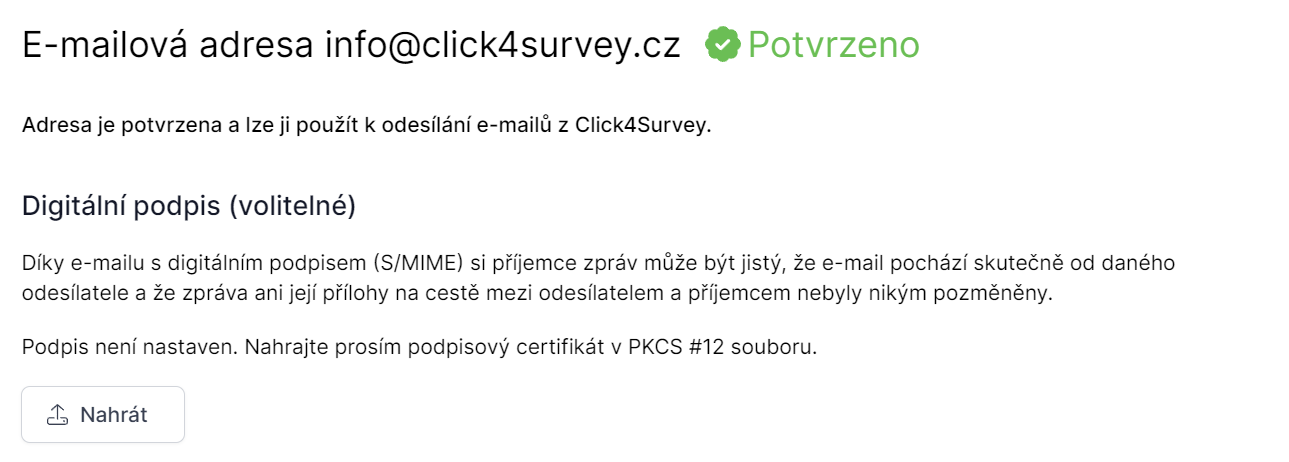 Vložení elektronického podpisu