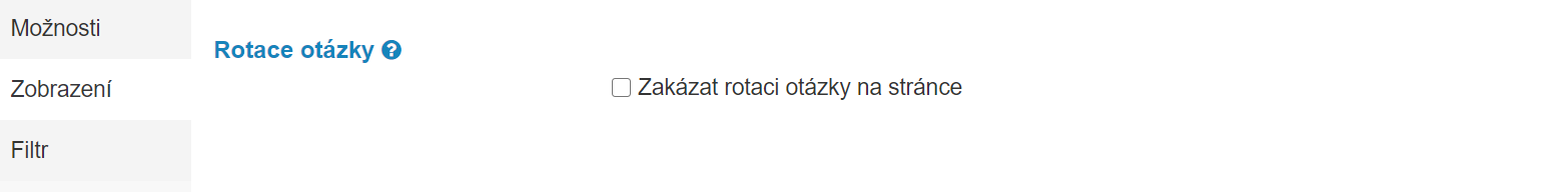 Nastavení zobrazení Textového bloku