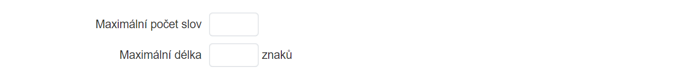 Kontrola odpovědi - víceřádková textová odpověď