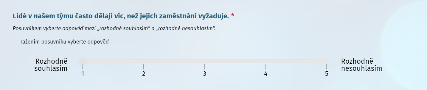 Zobrazení otázky typu