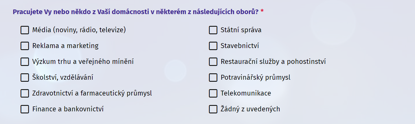 Zobrazení odpovědí otázky