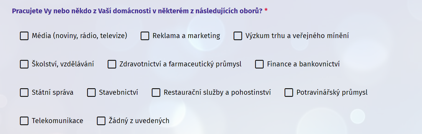 Zobrazení odpovědí otázky